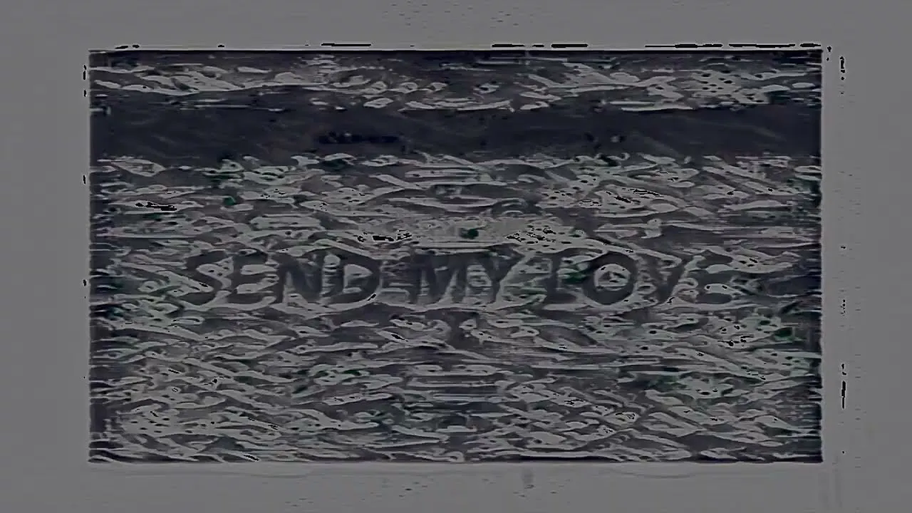 A still from the video for send my love.