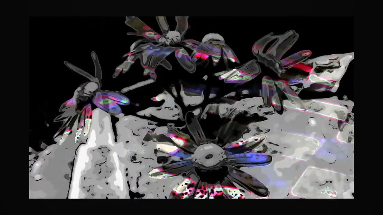 A still from the video for deathbed.